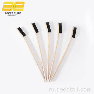 40 см Длинная бамбуковая ручка обода чистящая щетка